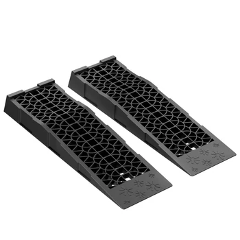 1 pár extra lapos műanyag rámpa autóhoz, szintezéshez, lejáróhoz