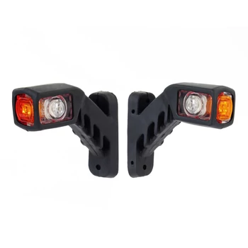 LED szélességjelző lámpa pár, 3 oldalra világító kivitel, 131 mm