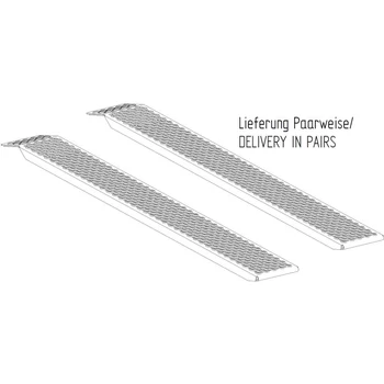 1 pár Knott aluminium rámpa 200 cm 400 kg teherbírás