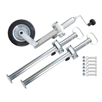 Támasztóláb szett, orrkerékkel, bilincsekkel