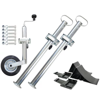 Támasztóláb szett, orrkerékkel, bilincsekkel, ékekkel