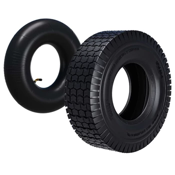  Fűnyíró traktor gumi+tömlő szett egyenes szeleppel  16x6.50-8 
