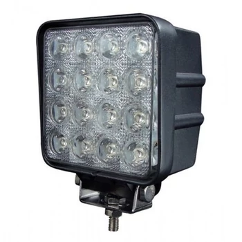 TruckLED munkalámpa, szúró fénnyel szögletes, 43 watt, 12/24 V