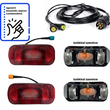 Multipa MD-36 komplett lámpa szett, 4,5 méter vezetékkel