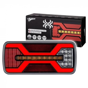 X-SPIDER hátsó lámpa, bal, ködlámpa,rendszám v., vezetékes, L2426