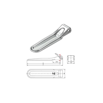 SPP Ajtópánt O13 mm 220 mm