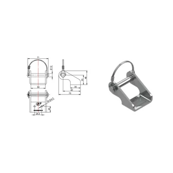 SPP zsanér talp UZ-03A O13 mm