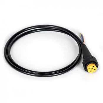 KMR bajonett csatlakozó 1 méter kábellel, sárga