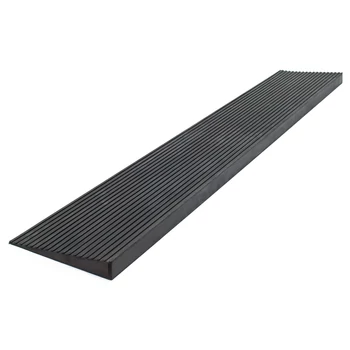 Ajtóküszöb rámpa 6x900x60 mm fekete, gumi, egyenes