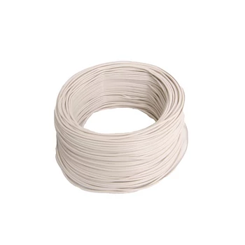 Vezeték, 1 eres, fehér, 1 mm²