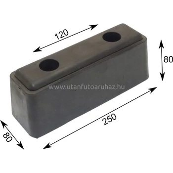 Ütköző gumi 250X80X80 Ütköző gumi 250X80X80