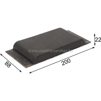 Ütköző gumi billencshez 200X88X22 Ütköző gumi billencshez 200X88X22