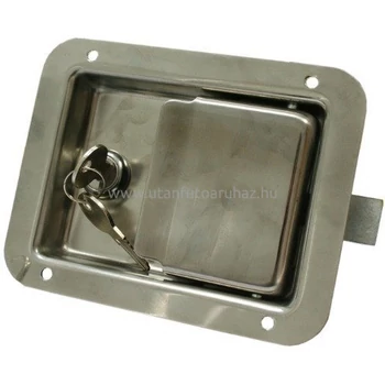 Zár oldalajtóhoz inox 108x140 zárral
