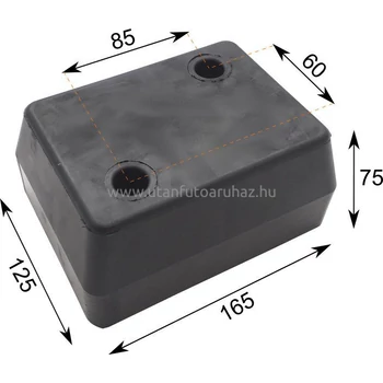 Ütköző gumi 165 x 125 x 75 Schmitz 2 furat Ütköző gumi 165 x 125 x 75 Schmitz 2 furat