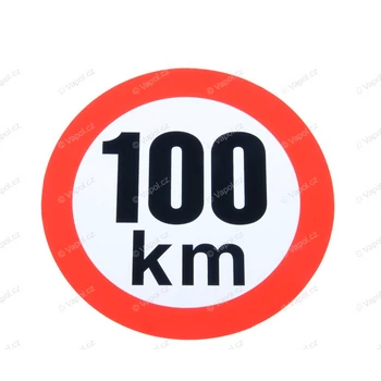 Sebesség matrica 100 km, 200 mm átmérő