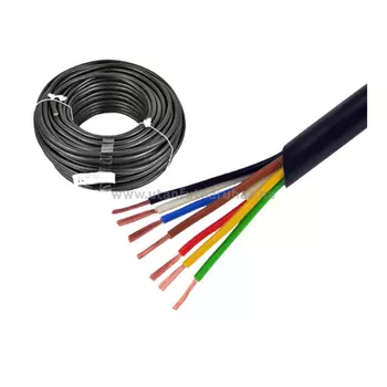 Kábel 7 eres, 6 x 0,75 mm + 1 mm, gumi szigetelés MULTIPA
