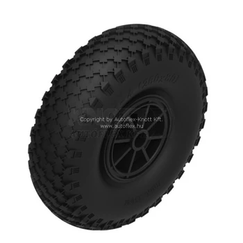 Knott tömlős orrkerék pótkerék Ø260 mm, szélessége 85 mm, Ø20 tengelymérettel