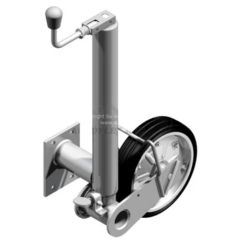 Knott orrkerék 280x70 mm-es, manuálisan felhajtható kerékkel - 500 kg
