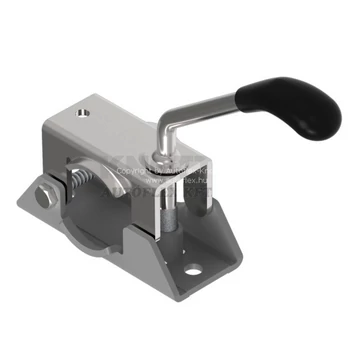 Knott bilincs orrkerékhez, támasztólábhoz, talp nem horganyzott, Ø48 mm