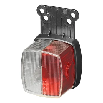 Első helyzetjelző lámpa piros/fehér 66x62mm