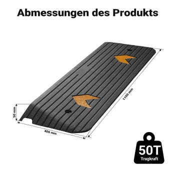 Ajtó küszöb rámpa 50x406x1100mm, 5 cm-es szintkülönbséghez