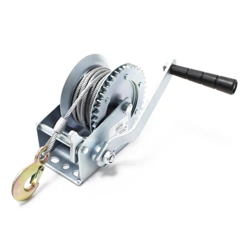 Wiltec 350, kézi csörlő, max. 350 kg, 10m drótkötéllel Wiltec 350, kézi csörlő, max. 350 kg, 10m drótkötéllel
