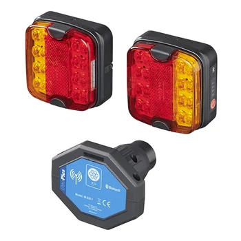 LED utánfutó lámpaszett mágnesekkel, vezeték nélküli (Bluetooth), 7 pólusú csatlakozóval