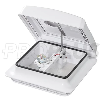 Tetőablak 280x280 mm, fehér kivitelben, ventilátorral