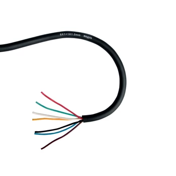 Kábel 7 eres, 6 x 1 mm + 1,5 mm, gumi szigetelés MULTIPA