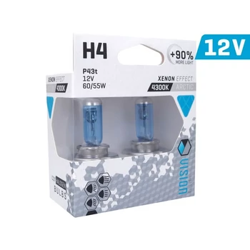 Izzó H4 12V 60/55W P43t, E4, VisionArctic + 90 %, 2 db, Vision