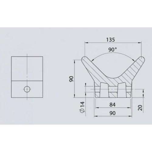 Kép 2/2 - Végtámasz szürke (hajó)