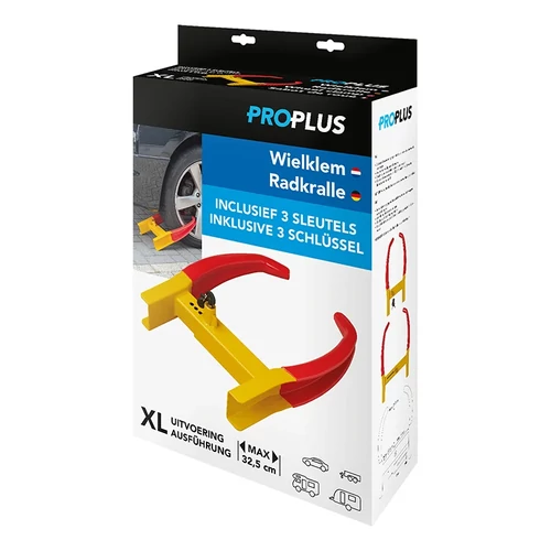 Kép 7/7 - ProPlus kerékzár XL, max. 325 mm, univerzális