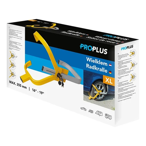 Kép 7/7 - ProPlus kerékzár XL 16"-19" méretekhez, univerzális