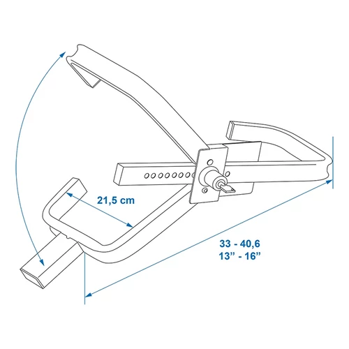 Kép 6/7 - ProPlus kerékzár,  13"-16" méretekhez, univerzális