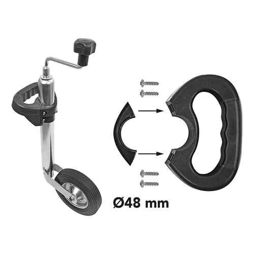 Kép 5/7 - Hajtókar orrkerékhez fekete 48 mm