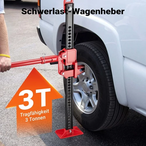 Kép 4/8 - Wiltec farm jack (3000 kg, 12,2–76 cm), masszív és kompakt, terepjárókhoz és nagy járművekhez.