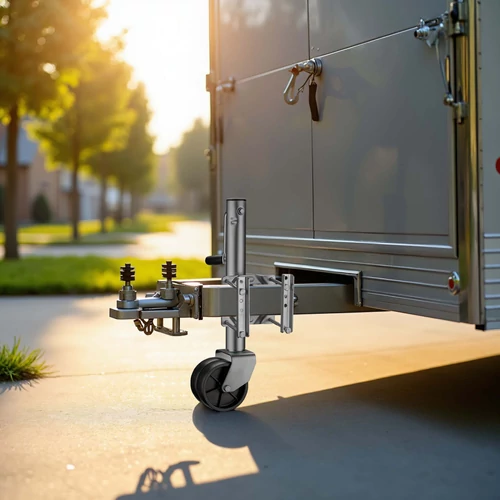 Kép 2/8 - XPOtool orrkerék 147x48 mm-es, automata felhajtható kerékkel - 680 kg