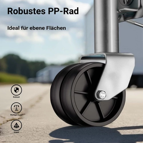 Kép 6/8 - XPOtool orrkerék 147x48 mm-es, automata felhajtható kerékkel - 680 kg