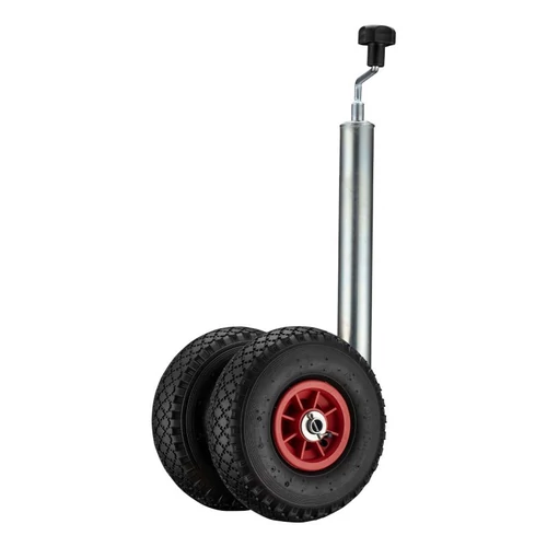 Wiltec állítható mankókerék (200 kg) 2 felfújható kerékkel (260x85 mm).