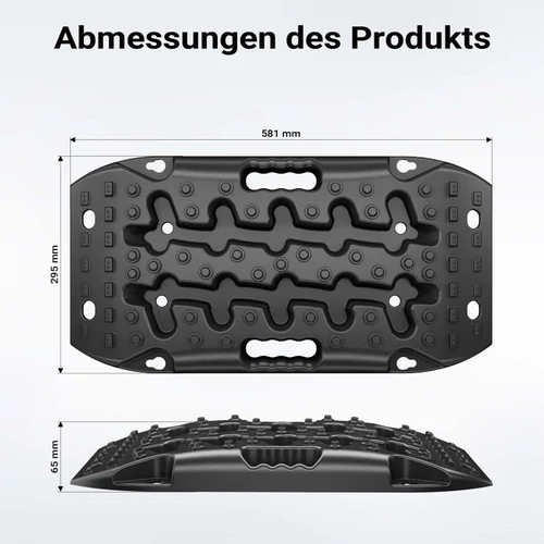 Kép 3/8 - Wiltec rámpa készlet (2 db, 7 t, 581 x 295 x 65 mm) terepjárókhoz és elakadt járművekhez.
