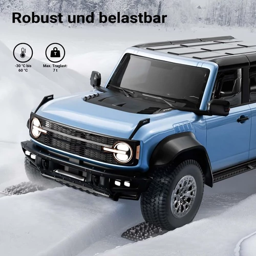 Kép 7/8 - Wiltec rámpa készlet (2 db, 7 t, 581 x 295 x 65 mm) terepjárókhoz és elakadt járművekhez.