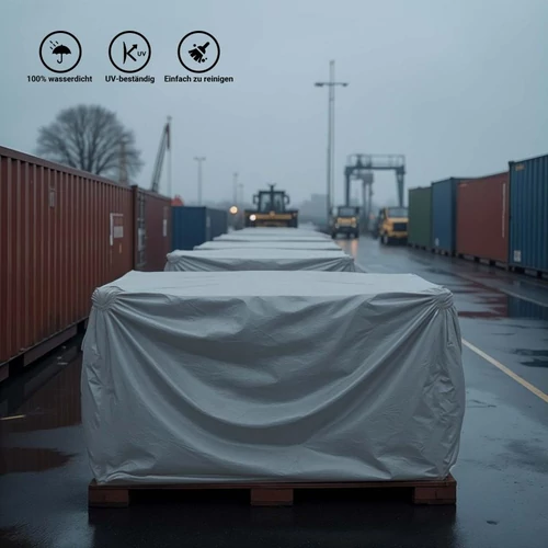 Kép 2/8 - Wiltec vízálló ponyva (2x3 m, 650 g/m²), szakadásálló, megerősített ringlikkel.