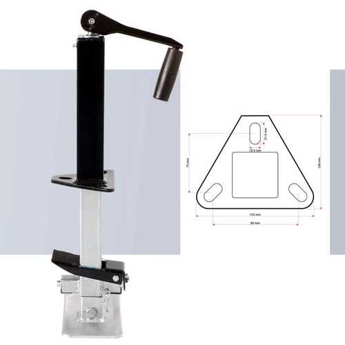 Kép 3/8 - Wiltec állítható támasztóláb (615-800mm)