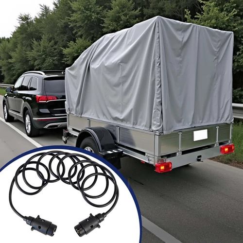 Kép 2/8 - Wiltec átalakító kábel 7 dugvilla, 7 pólusú dugalj, 3 méter