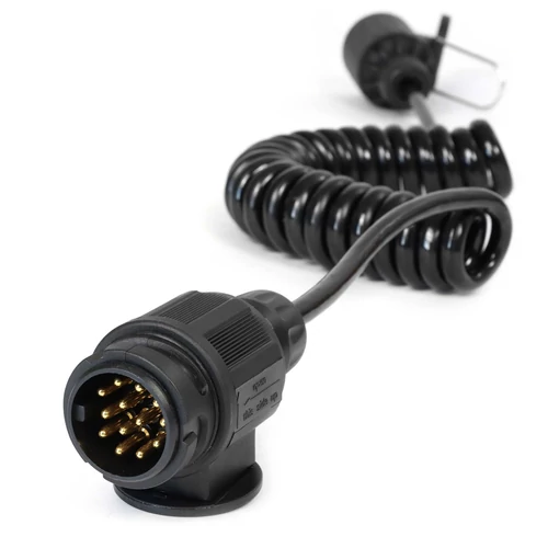 Kép 7/8 - XPOtool hosszabbító spirál kábel (13 pólusú dugvilla - 13 pólusú dugalj), 3 méter