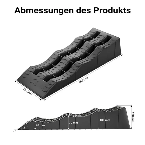 Kép 3/4 - XPOtool szintezőrámpa készlet (2 db, 3 magasság, 3,5t), tárolótáskával