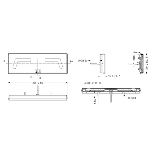 Kép 4/4 - LED hátsó lámpa jobb 12/24V L1860