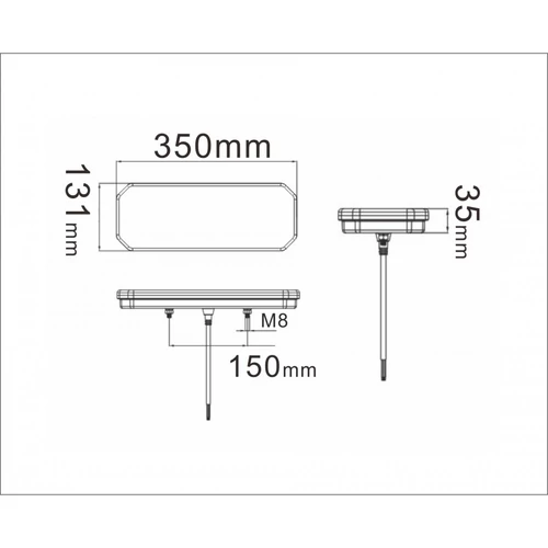 Kép 4/4 - LED hátsó lámpa jobb L1950