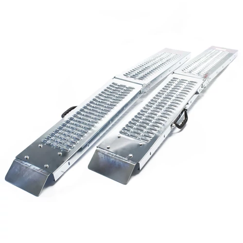 Kép 3/4 - Horganyzott acél rámpa pár, egyenes, 160 cm, 400 kg teherbírás