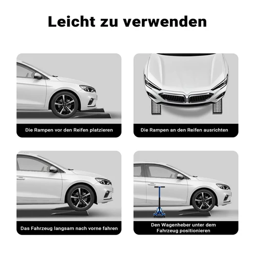 Kép 8/8 - 1 pár extra lapos műanyag rámpa autóhoz, szintezéshez, lejáróhoz
